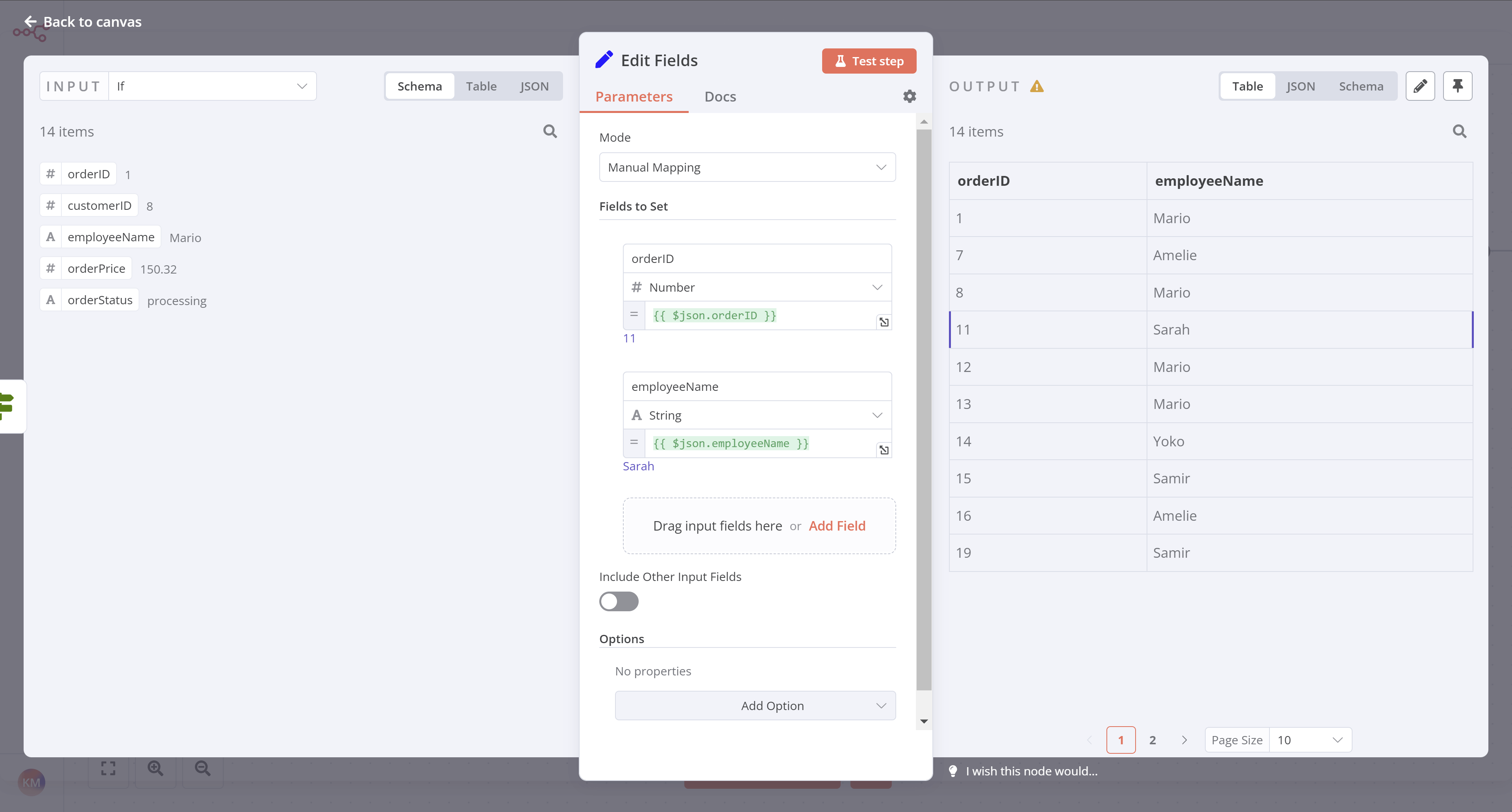 编辑字段(设置)节点