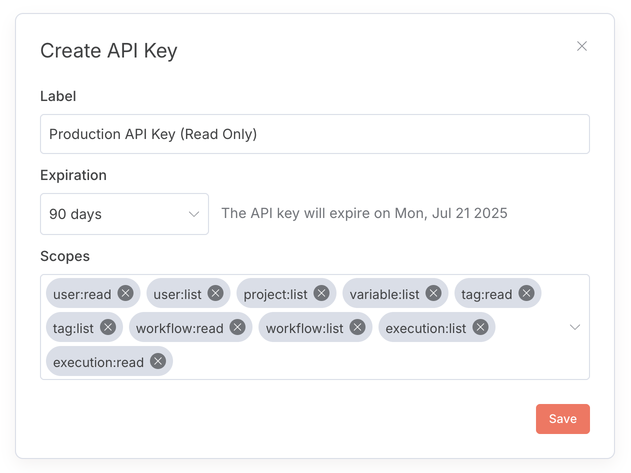 作用域 API 密钥